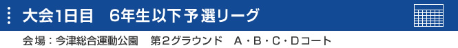 大会1日目　予選リーグ