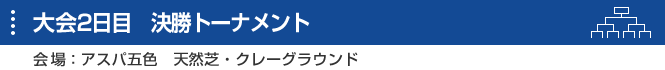 大会2日目　決勝トーナメント