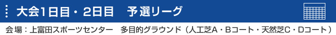 大会1・2日目　予選リーグ